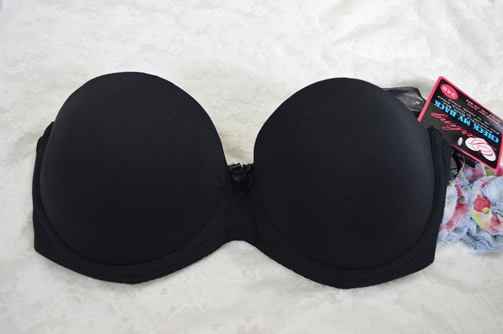 Strapless Push up Bras Transparent Invisible Multiway Clear Back Strap Cup B C D