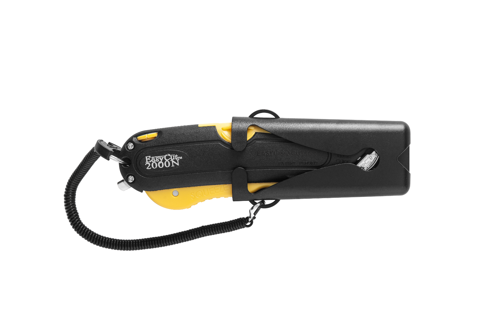 Easy Cut Safety Box Cutter Knife Easycut tool for work cutting Yellow 2000N