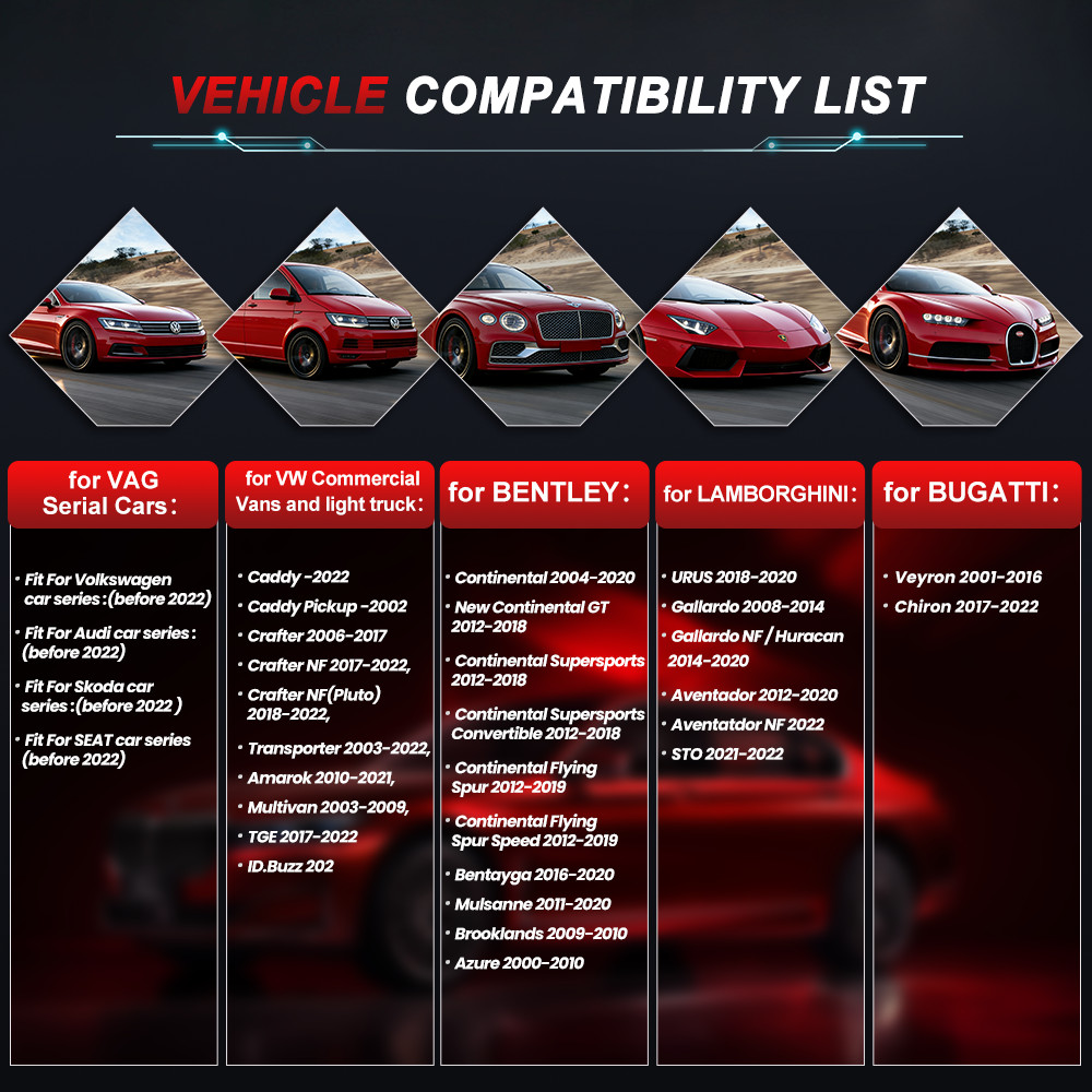 ANCEL VD700-US For VW Car OBD2 Scanner Fault Code Reader All System Diagnostic