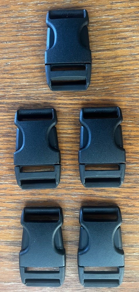 Duraflex 1” Side Squeeze Buckle 5-pack