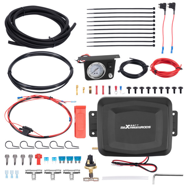 Air Shock Controller Spring Kit FIT For Dodge ram 100 PSI w/ Low Pressure Sensor