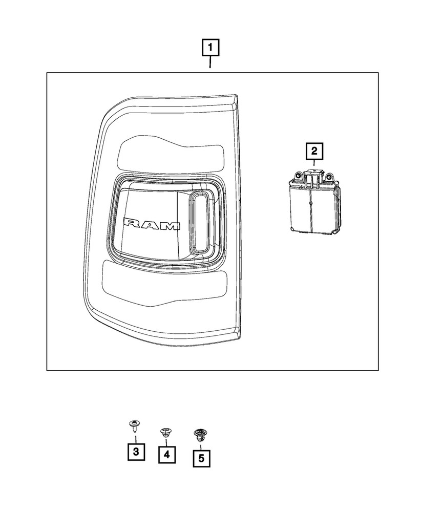 Genuine Mopar Blind Spot Detection Module Right 68263397AE