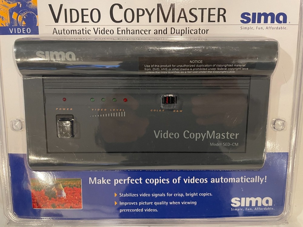 Sima Video CopyMaster Video Enhancer & Duplicator SED-CM