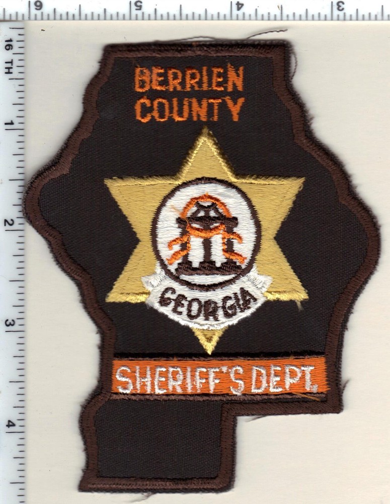 Berrien County Sheriff's Dept. (Georgia)  Shoulder Patch - new from 1989