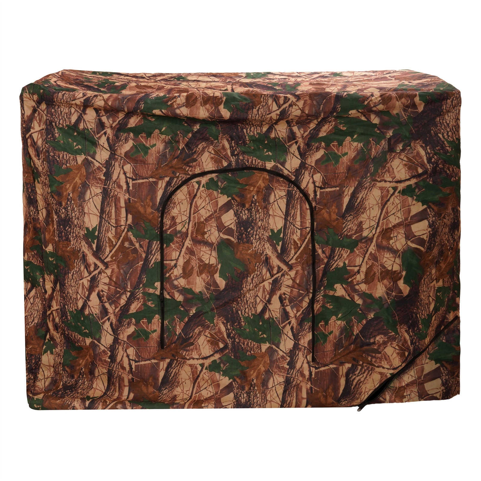 24LBS Steel+Cloth 7' Tall Quad Pod Hunting Blind Cover 2 Person Camouflage Black