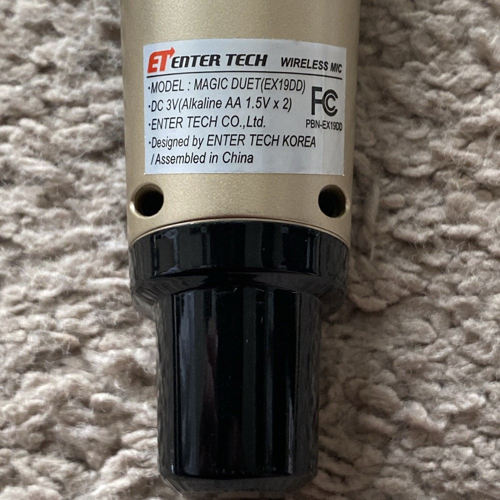 Diamond Magic Sing ET19KV Wireless Karaoke Replacement/add On Microphone Works