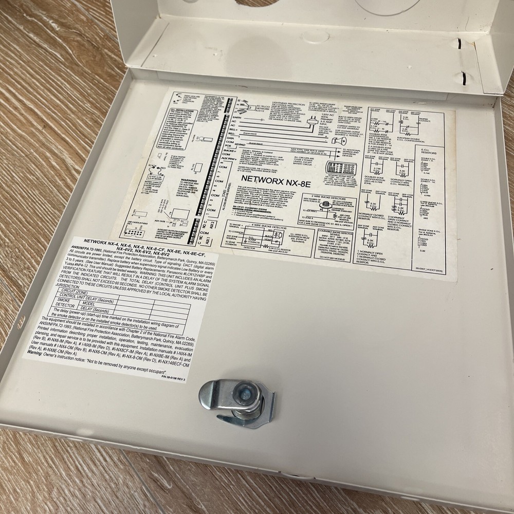Interlogix GE Security Caddx NetworX NX-8E Alarm Control Panel Box Cabinet Only