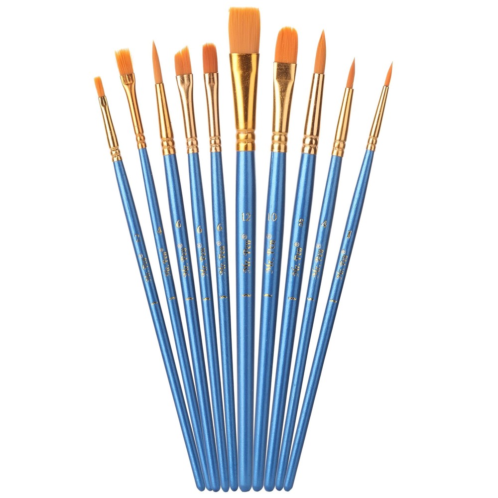 10 Pack Miniature Detail Paint Brushes Set Professional Tiny Paint Brushes