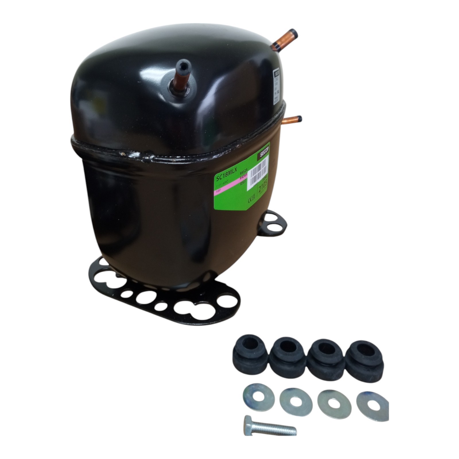 Secop SC18MLX R404a Hermetic Refrigeration Compressor 10880 BTU HBP 115V 1HP