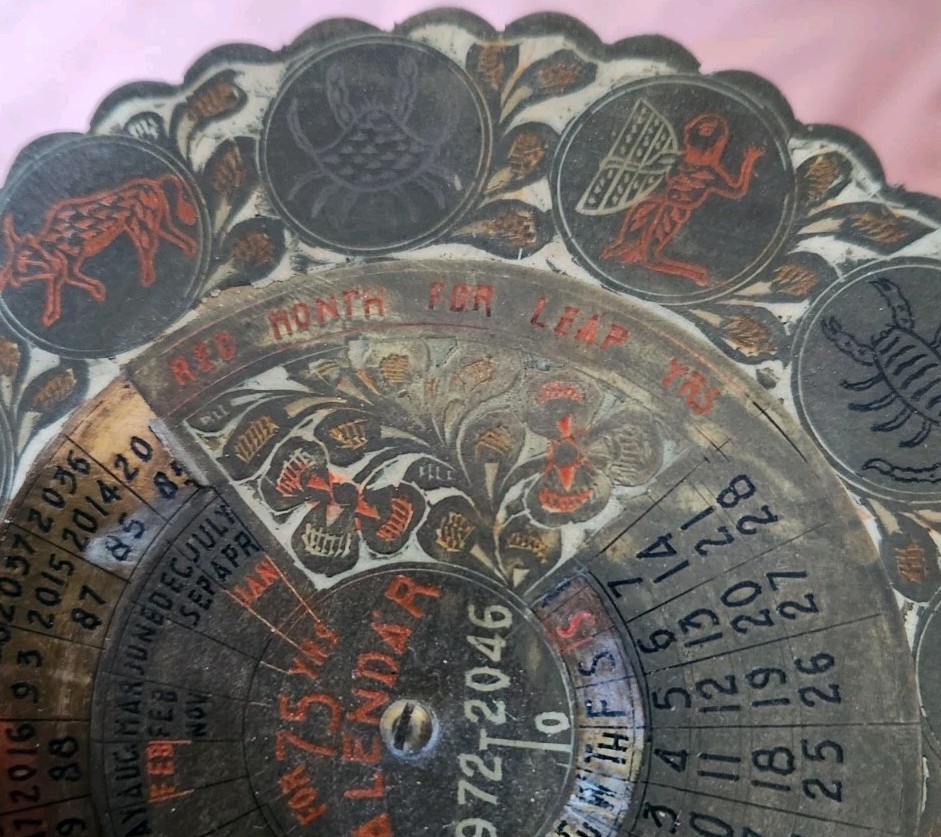 75 Year Brass Perpetual Calendar