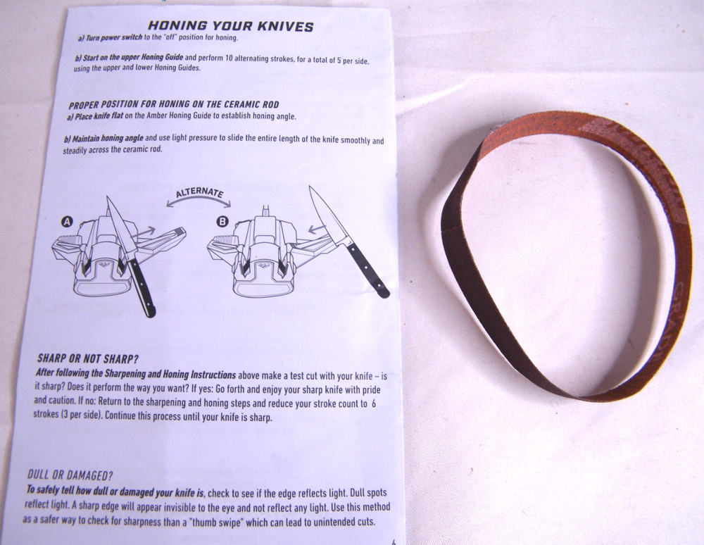 Work Sharp Combo Knife Sharpener WSCMB Electric Complete in Box TESTED