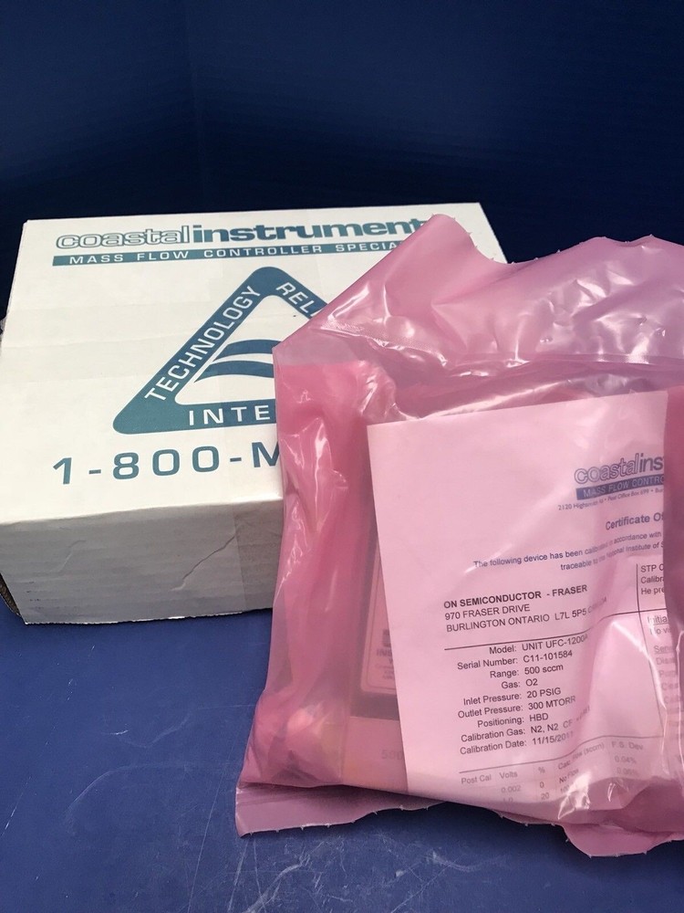 Unit UFC-1200A Mass Flow Controller, O2, 500 SCCM, Used