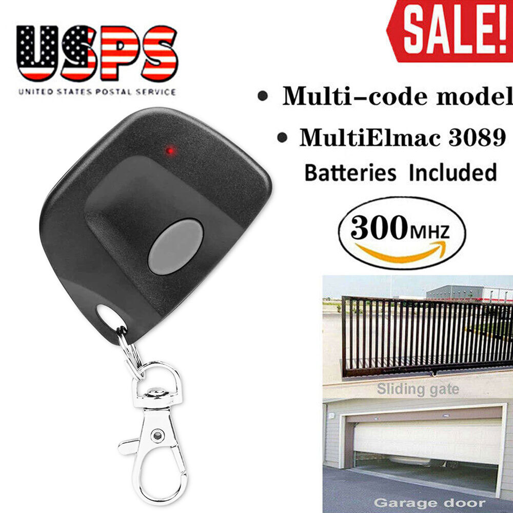 MultiCode 3060 Compatible Firefly 300MCD21K Keychain Remote 300MHz 10 Dip Switch