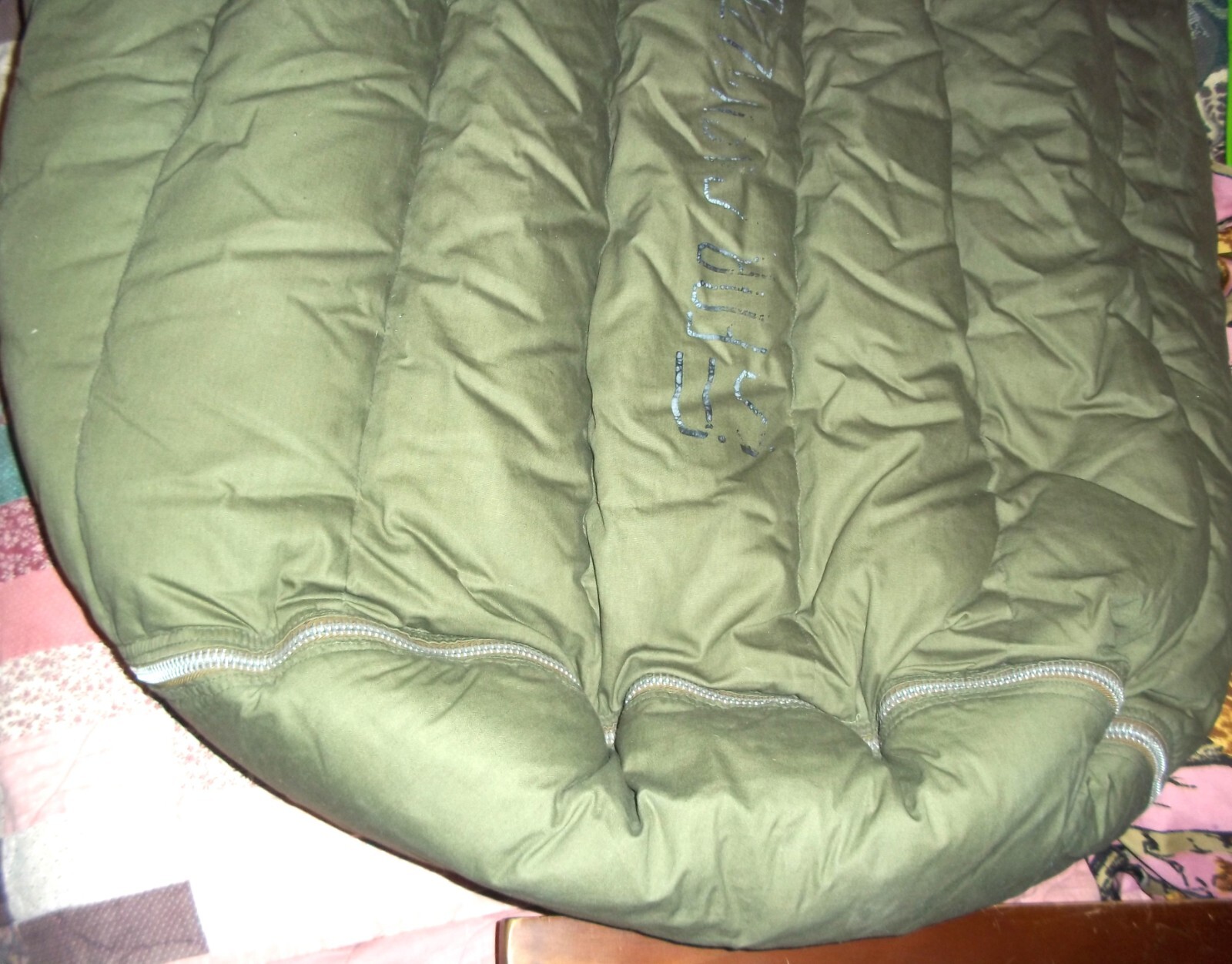 1950s Korean War US Military Casualty Sleeping Bag – Fur‑Lined – Rare Original