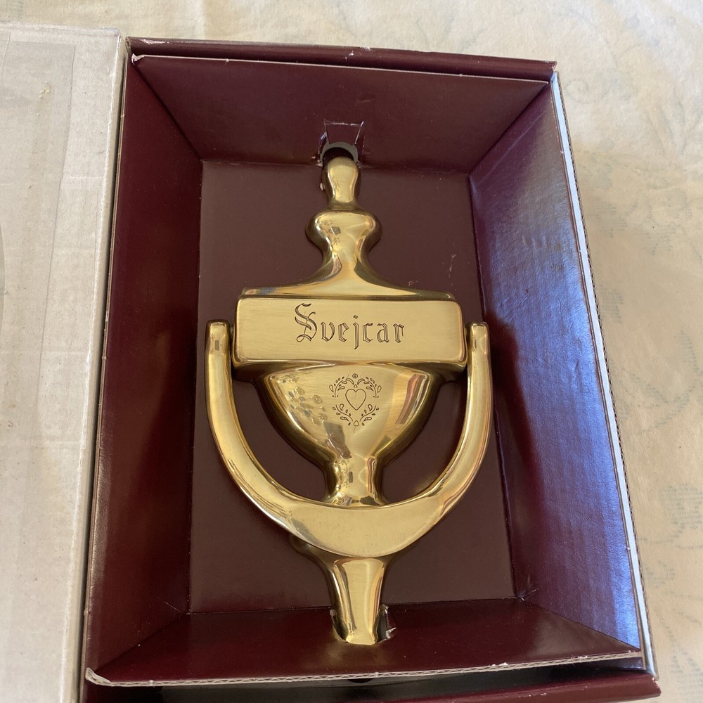 G and D Solid Brass Door Knocker Made In Spain