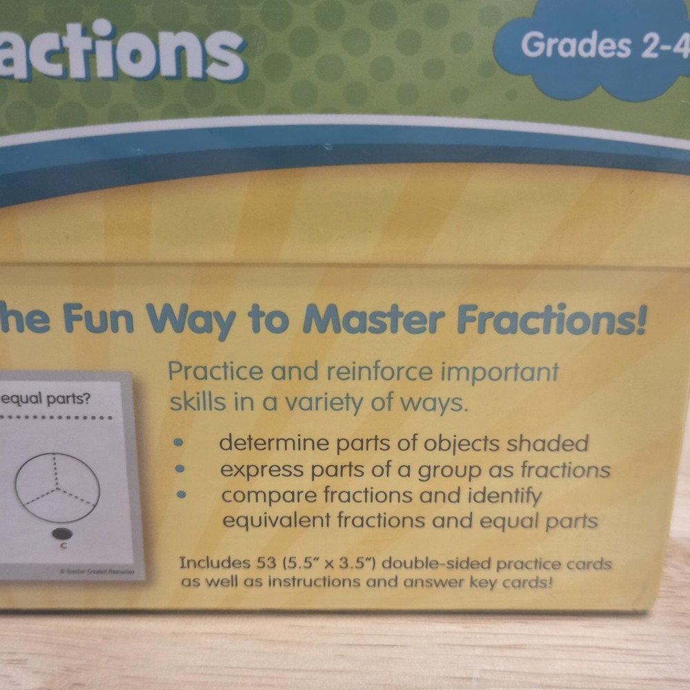 Power Pen Learning Cards: Math Fractions (Grades 2-4) NEW