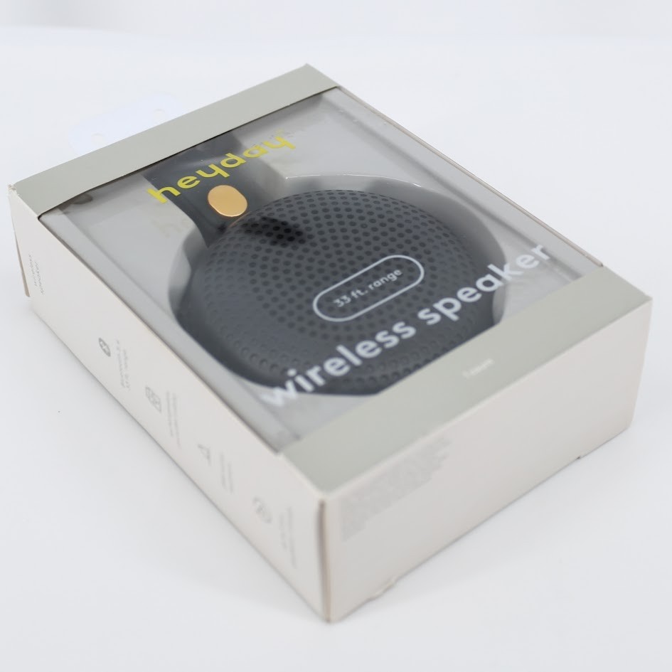Heyday Round Lightweight Wireless Bluetooth Speaker 16H Playtime 33Ft Range
