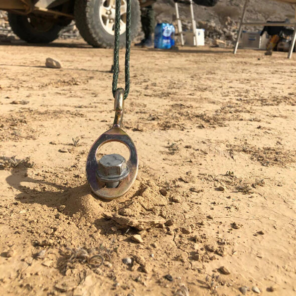 GROUNDGRABBA Ground Anchor Screw Kit - 2 Ft Ground Anchors- 4 Pack Earth Screw