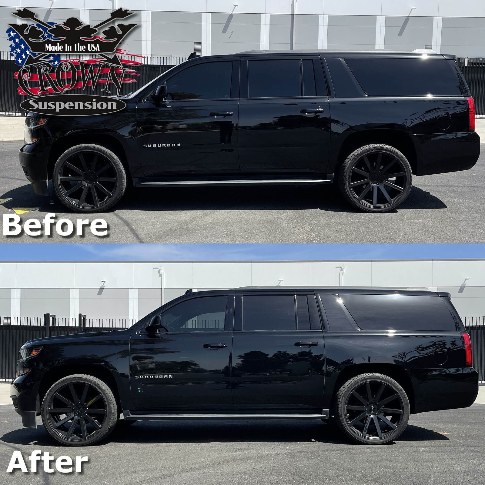 Crown Suspension 2015-2020 Cadillac Escalade ESV 2" Rear Lowering Leveling Kit