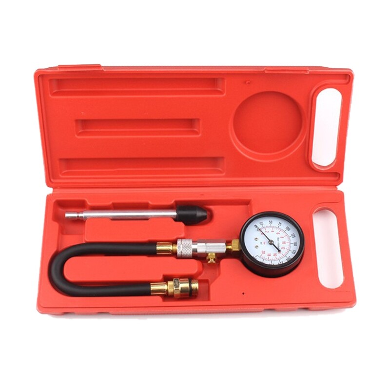 Compression Tester Small Engine Cylinder Test Pressure Gauge Tool Car
