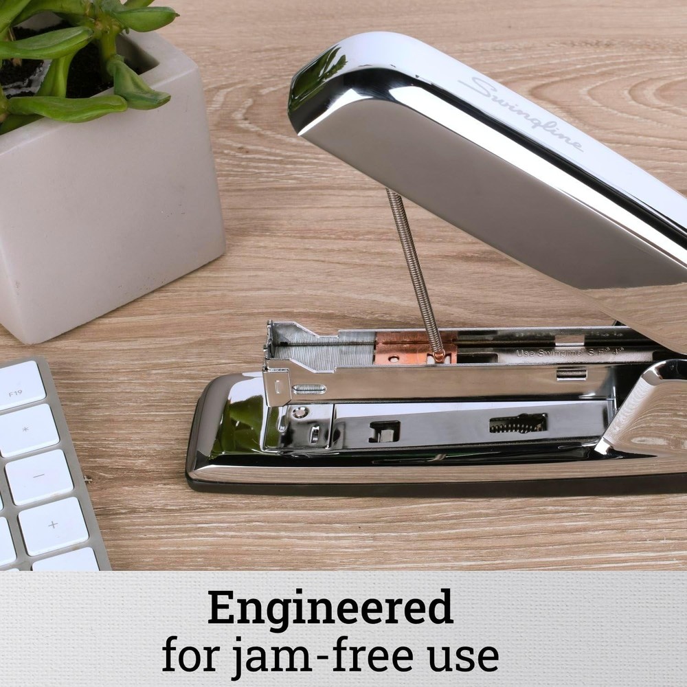 Classic All-Metal Chrome Stapler
