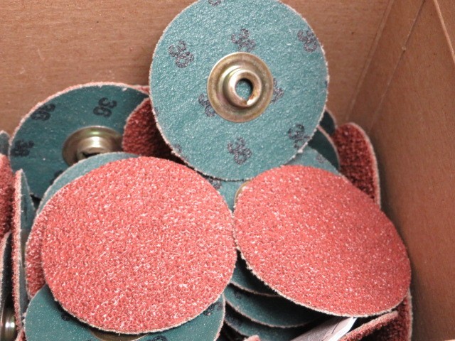 50 ) STANDARD ABRASIVES TS 522452 QUICK CHANGE, 2 INCH, A/O, 36 GRIT, 2 PLY DISC