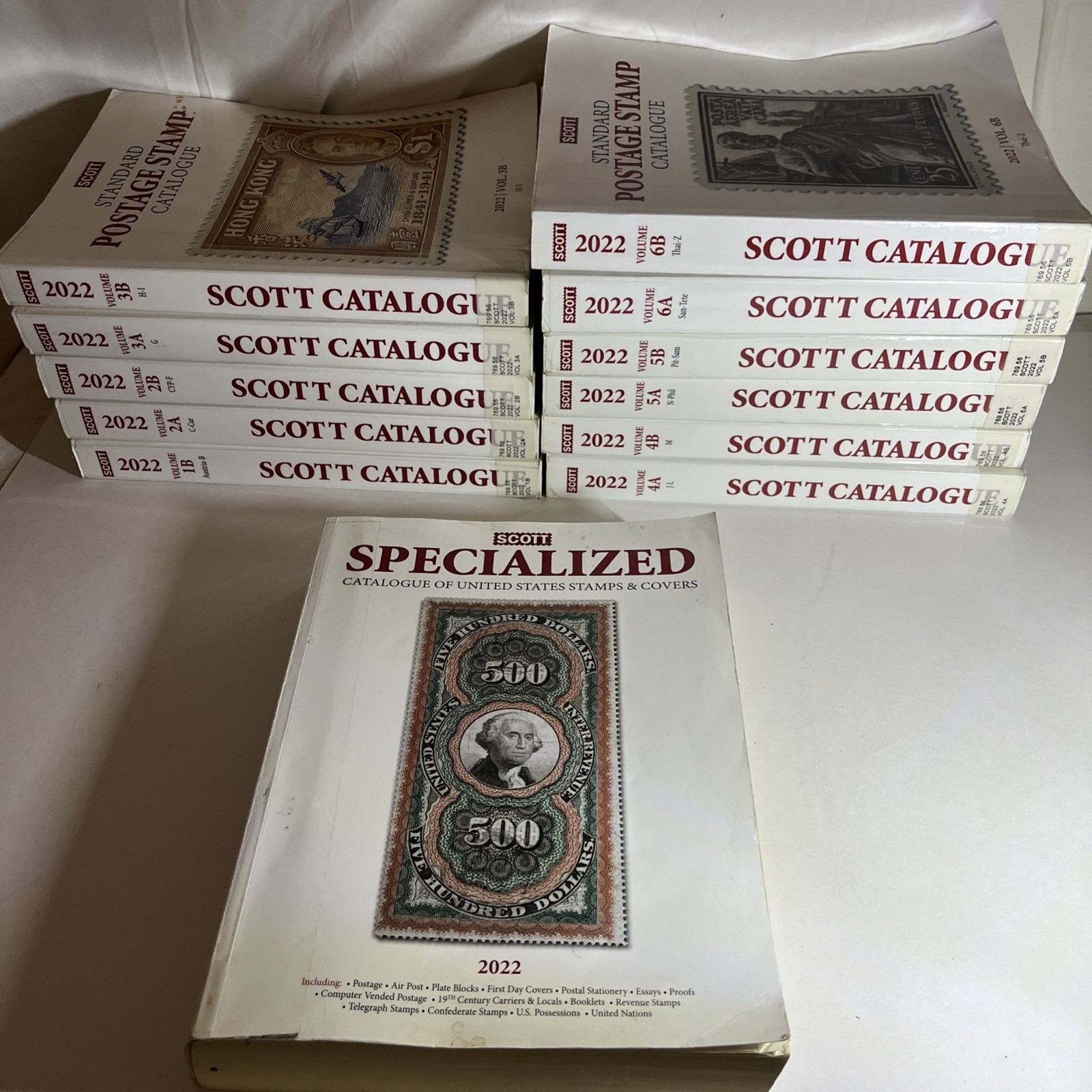 2022 Scott Standard Postage Stamp Catalogue Vol 1B-6B + Specialized (Missing 1A)