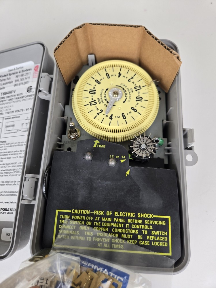 Intermatic T8845PV SPST 125-Volt Mechanical Cycle Irrigation Timer Switch