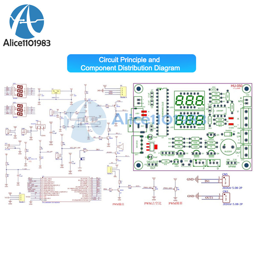 Current Temperature Detection PWM Signal Generator Electronic DIY kits 5V