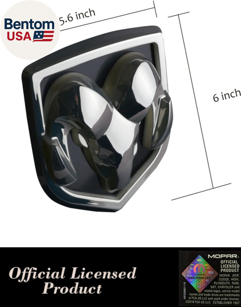 Officially Licensed Illuminated LED Tailgate Emblems RAM Tailgate and Decals for