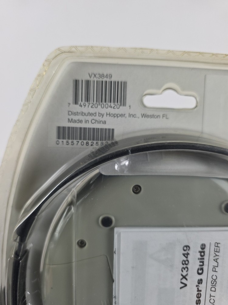 Vintage Vextra CD Player NEW/SEALED Programmable Memory Silver