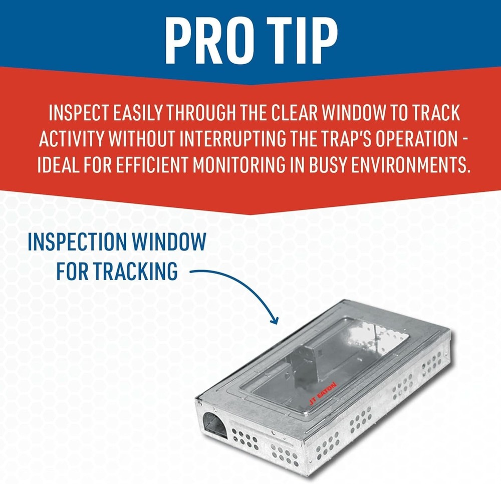 421CL Repeater Multiple Catch Mouse Trap with Clear Inspection Window