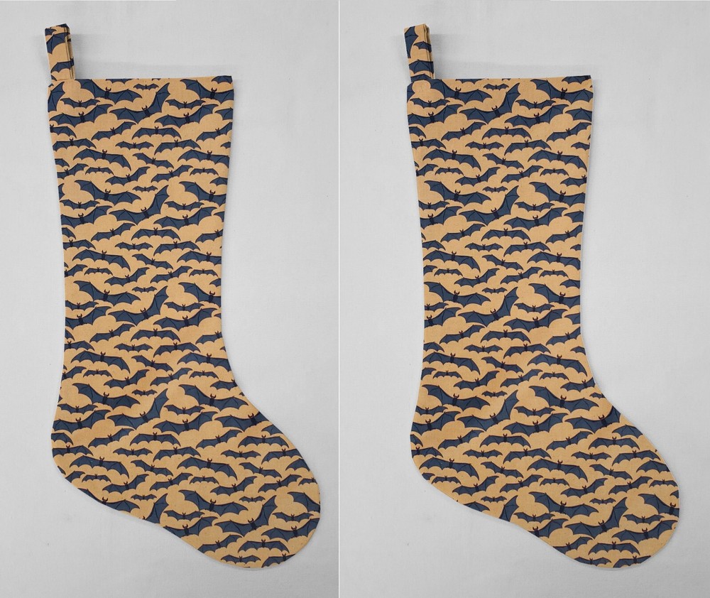 Halloween Bats Christmas Stocking