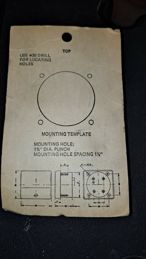 GC Electronics Precision Panel Meter 20-1112 New D1-1012