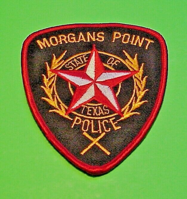 MORGANS POINT  TEXAS  TX  4"  POLICE PATCH  FREE SHIPPING!!!