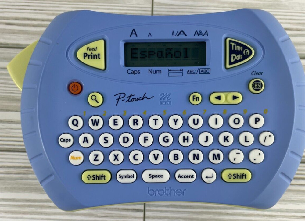 Brother Labeler with Case PT-70 Label Maker Date Time Language Selection VGC
