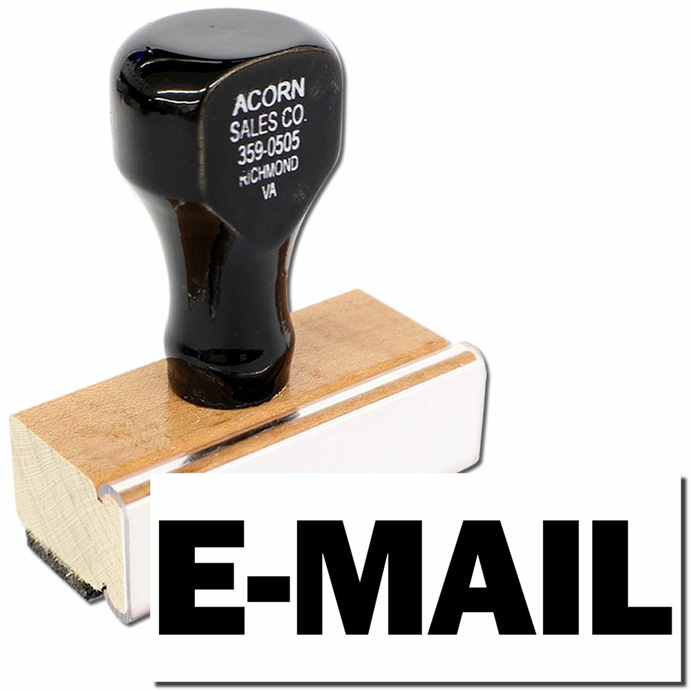 E-Mail Rubber Stamp Size 1/2" Tall x 1-1/2" Wide