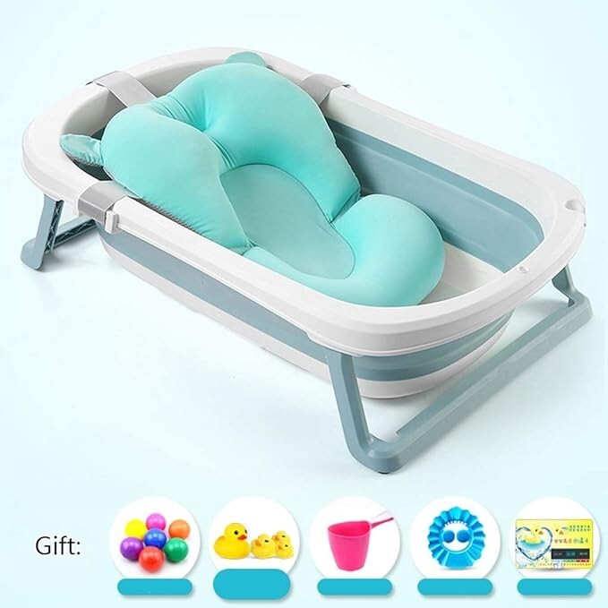 30x18 inch Foldable  Baby Bath newborn safety Portable Shower Bathtub 0-24month