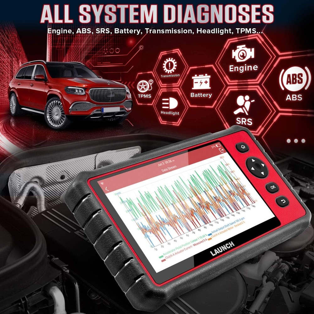 2026 LAUNCH X431 CRP909 Car OBD2 Scanner Full System Diagnostic Tools ECU Coding