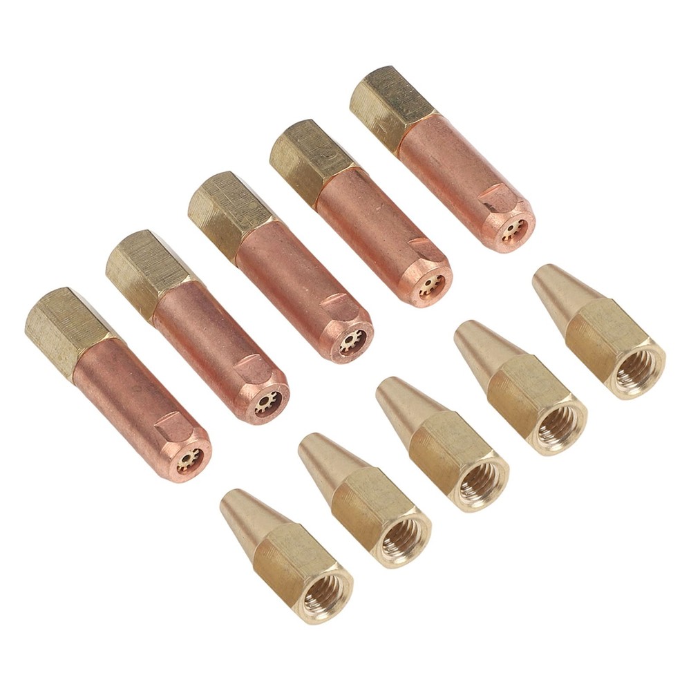 Multi Flame Welding Nozzle Set 10 Pcs for H012 Propane Acetylene Torch