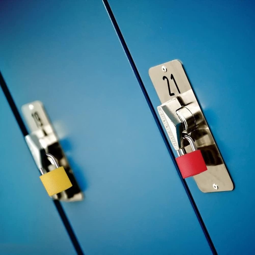 Lightweight & Rustproof Luggage Locks - 6 Colored Padlocks with Keys Included
