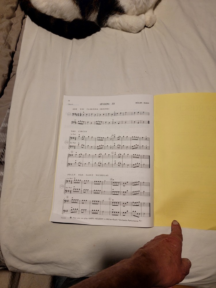 MULLER RUSCH STRING METHOD CELLO BOOK 1 Learn Music Techniques Educational New