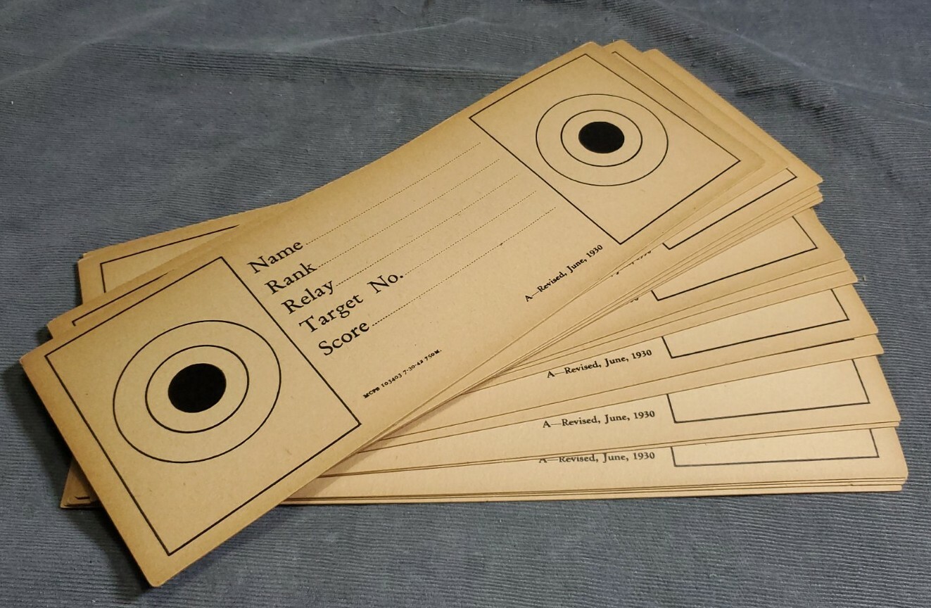 New Vintage Shooting Targets, Dated 1930, Set of 10