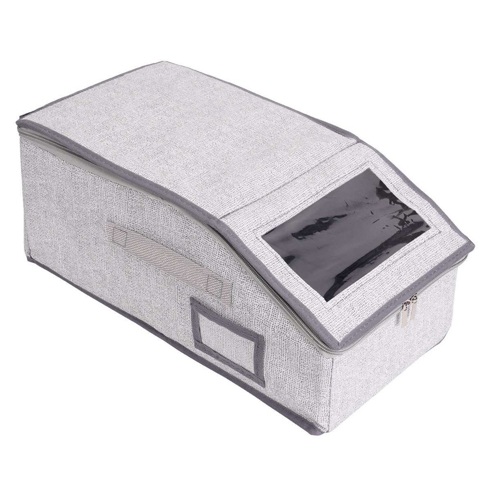 Stackable Hat Storage Organizer for Baseball Caps 12 Caps Hat Box with Lid