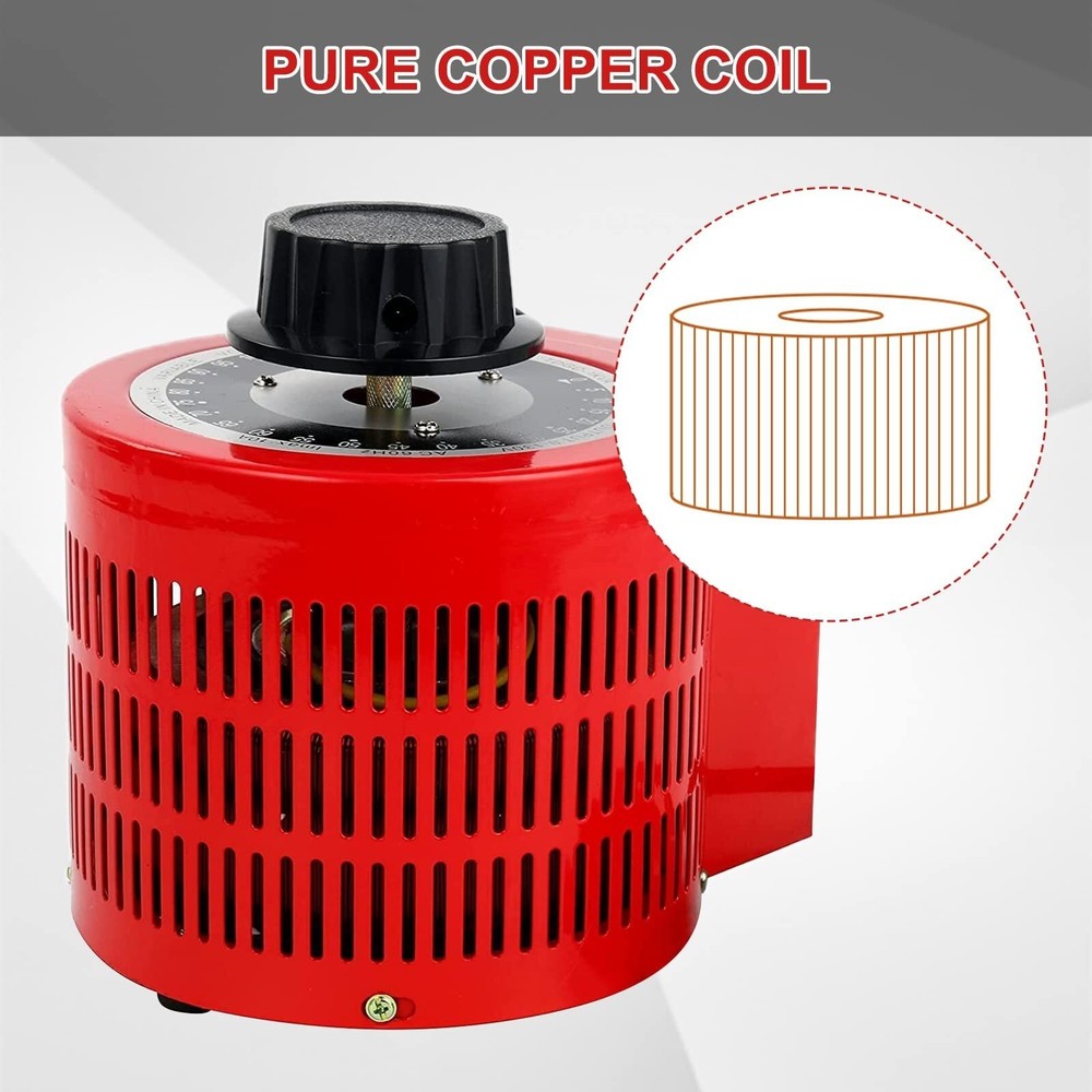 YaeCCC 500W 5Amp Variac Variable Transformer AC Auto Voltage Regulator 0-130V