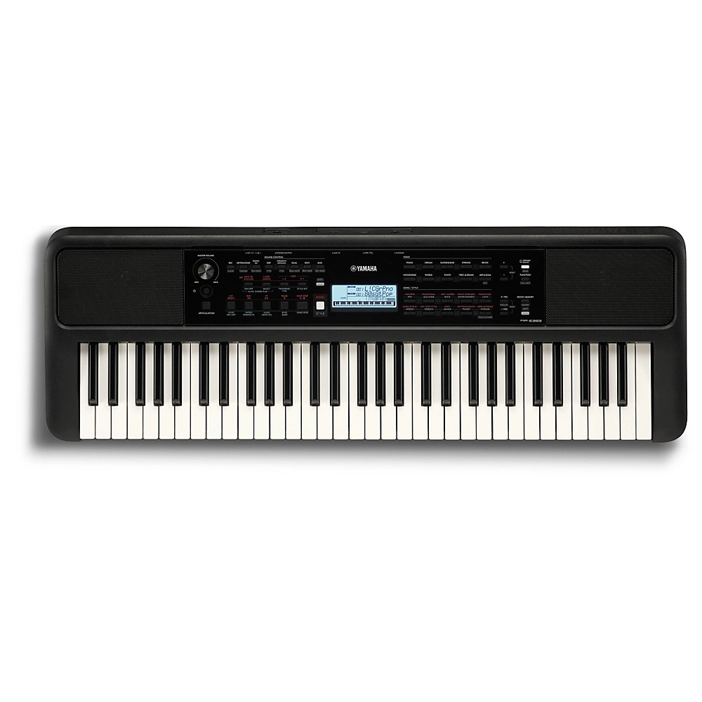 Yamaha PSRE383 61-Key Portable Keyboard With Power Adapter