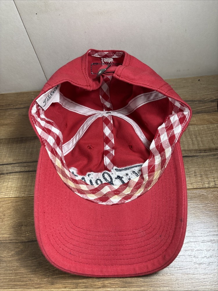 Titleist Hat 1935 Adjustable Golf Baseball Cap Red Strapback