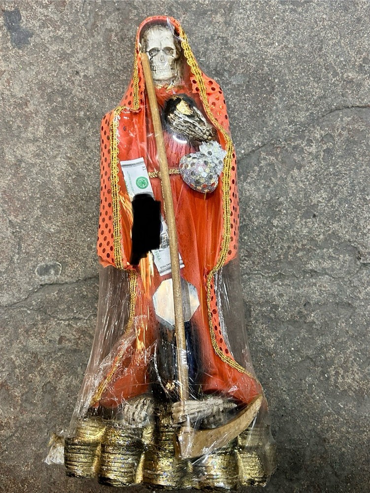 Santa Muerte Orange 13in
