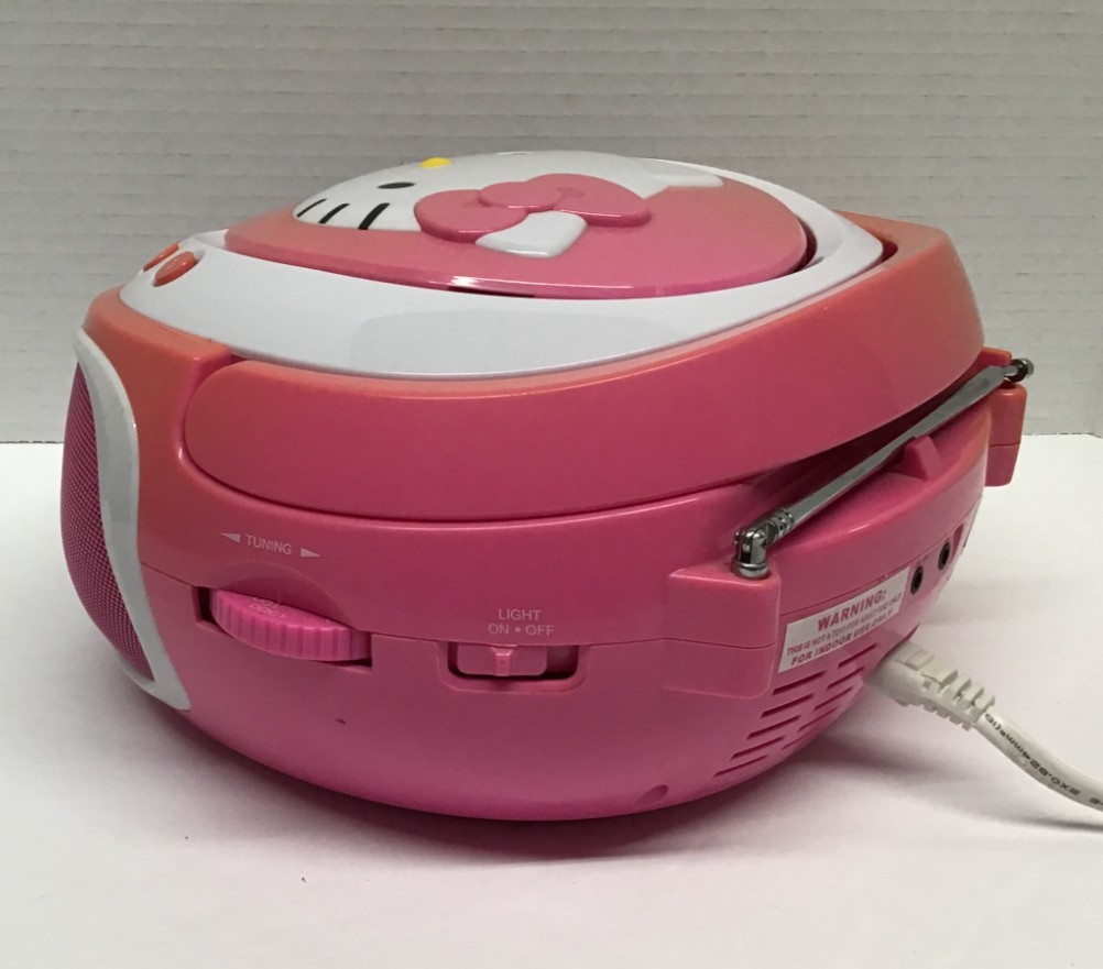Hello Kitty CD Player Boombox AM FM Radio