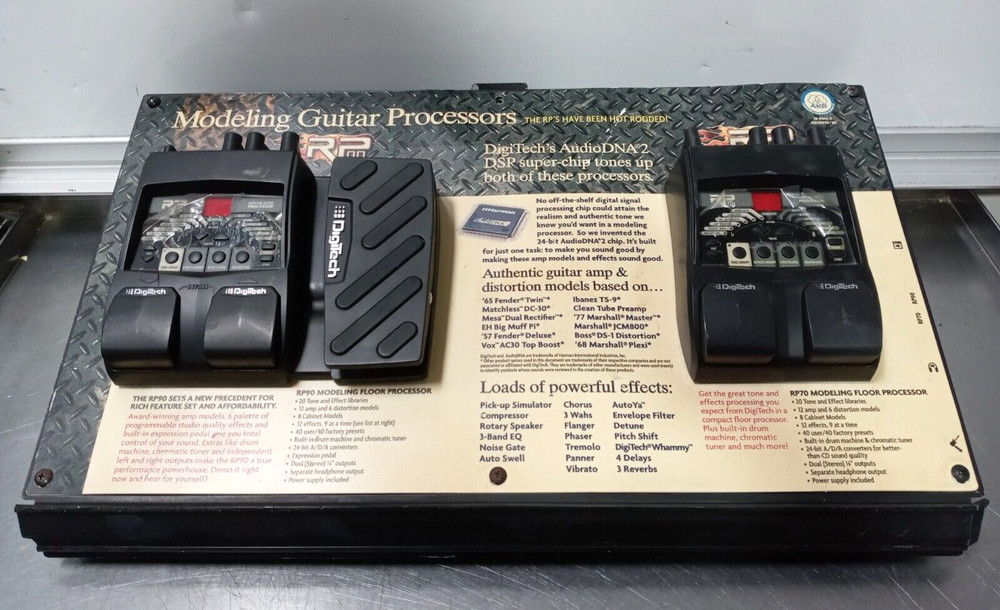 DigiTech Audio DNA2 Modeling Guitar Processor RP90+RP70 on Cabinet
